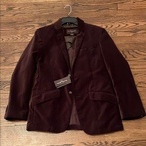 Brown Velvet Blazer.